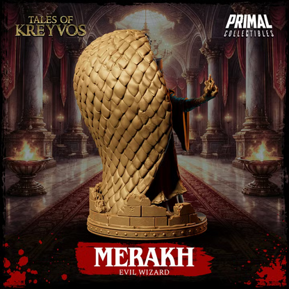 Merakh, Evil Wizard - Tales of Kreyvos - Unpainted Miniature