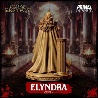 Elyndra, Human Queen - Tales of Kreyvos - Unpainted Miniature