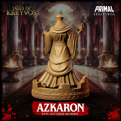 Azkaron, Mummy Sorcerer - Tales of Kreyvos - Unpainted Miniature