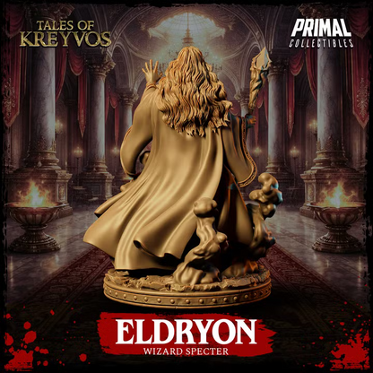 Eldryon, Wizard Specter - Tales of Kreyvos - Unpainted Miniature