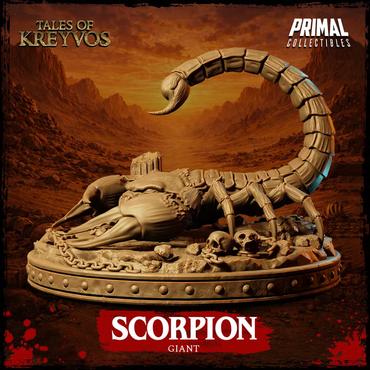 Giant Scorpion - Tales of Kreyvos - Unpainted Miniature