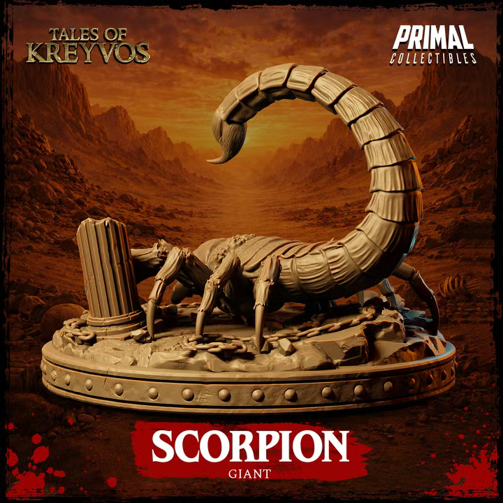 Giant Scorpion - Tales of Kreyvos - Unpainted Miniature