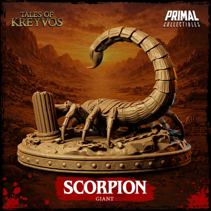 Giant Scorpion - Tales of Kreyvos - Unpainted Miniature