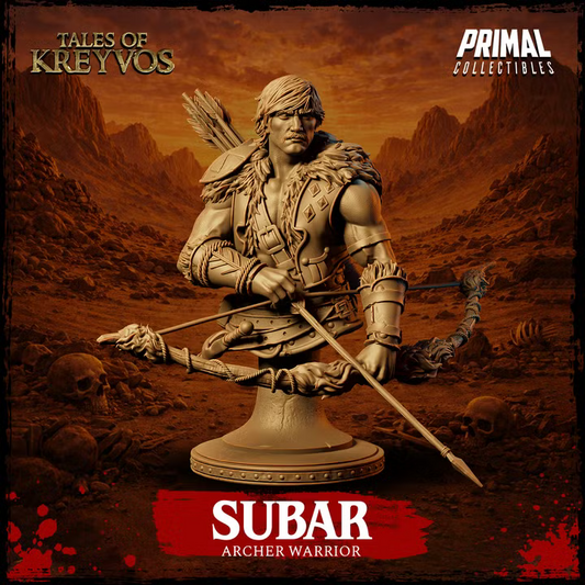 Archer, Subar, Tales of Kreyvos - Unpainted Miniature Bust