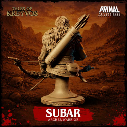 Archer, Subar, Tales of Kreyvos - Unpainted Miniature Bust