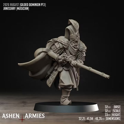 Janissaries, Gilded Dominion - Bullet Crusade - Unpainted Miniature