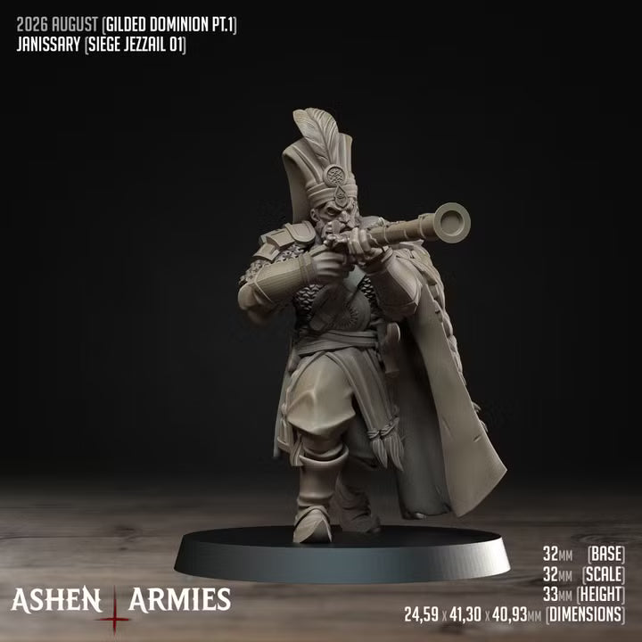 Janissaries, Gilded Dominion - Bullet Crusade - Unpainted Miniature