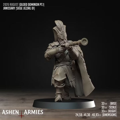 Janissaries, Gilded Dominion - Bullet Crusade - Unpainted Miniature