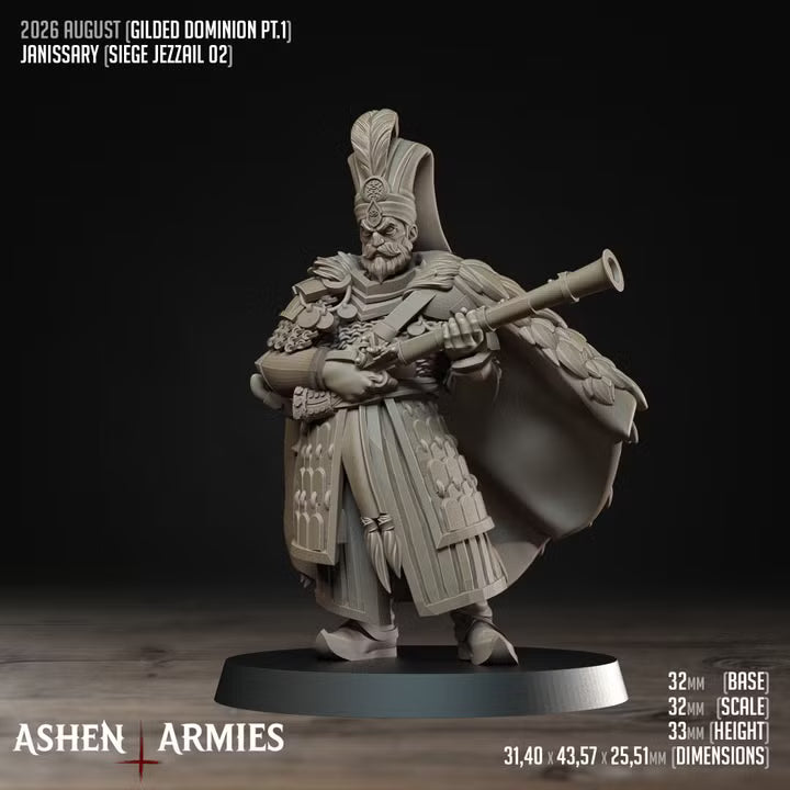 Janissaries, Gilded Dominion - Bullet Crusade - Unpainted Miniature