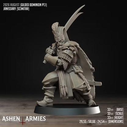 Janissaries, Gilded Dominion - Bullet Crusade - Unpainted Miniature