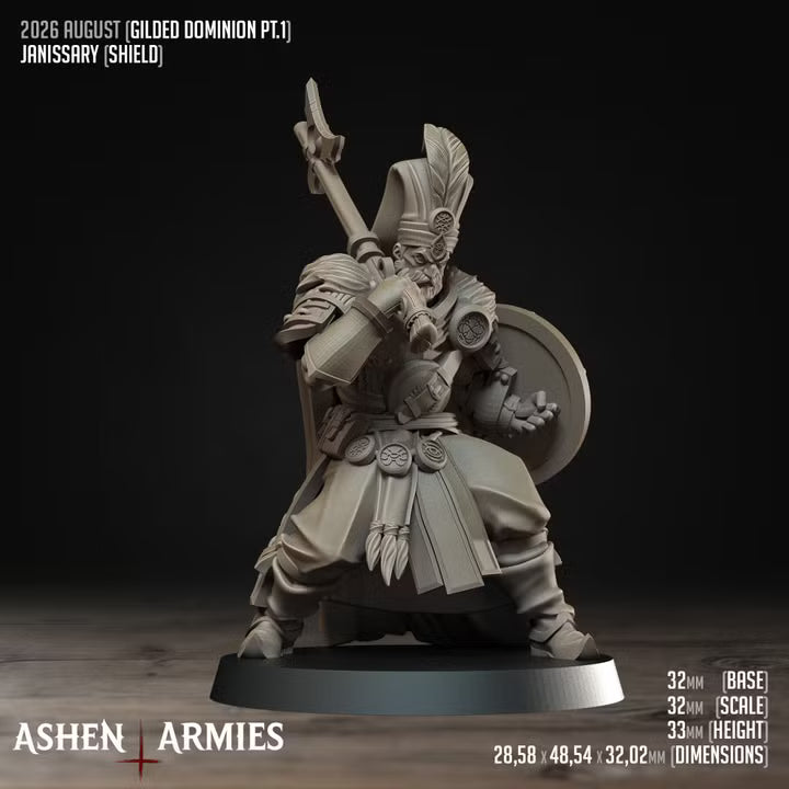 Janissaries, Gilded Dominion - Bullet Crusade - Unpainted Miniature