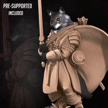 Wolf Folk Explorer - Unpainted Miniature