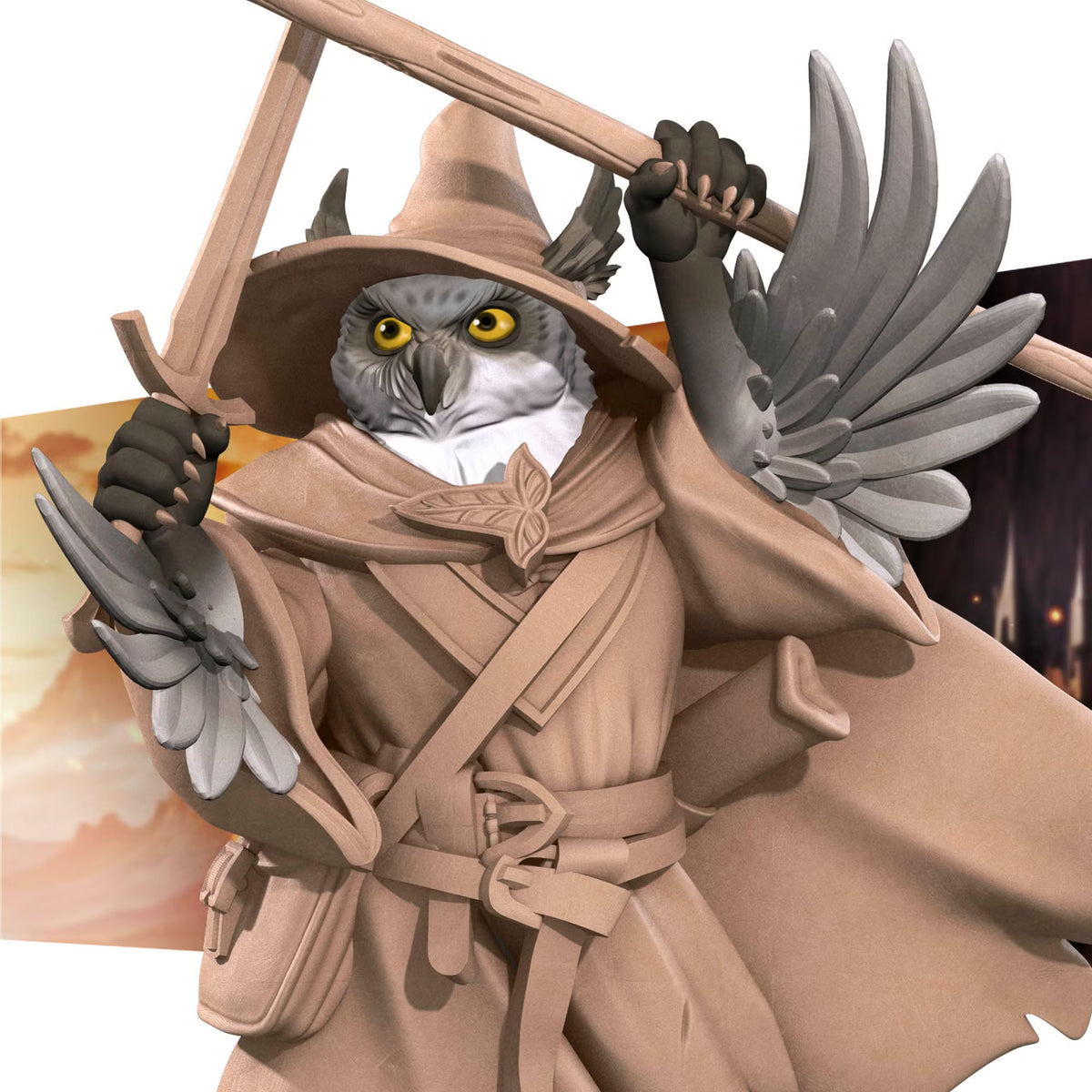 Owlfolk Explorer - Unpainted Miniature