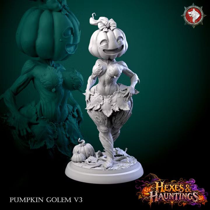 Pumpkin Golems | Hexes & Hauntings | Unpainted Miniature