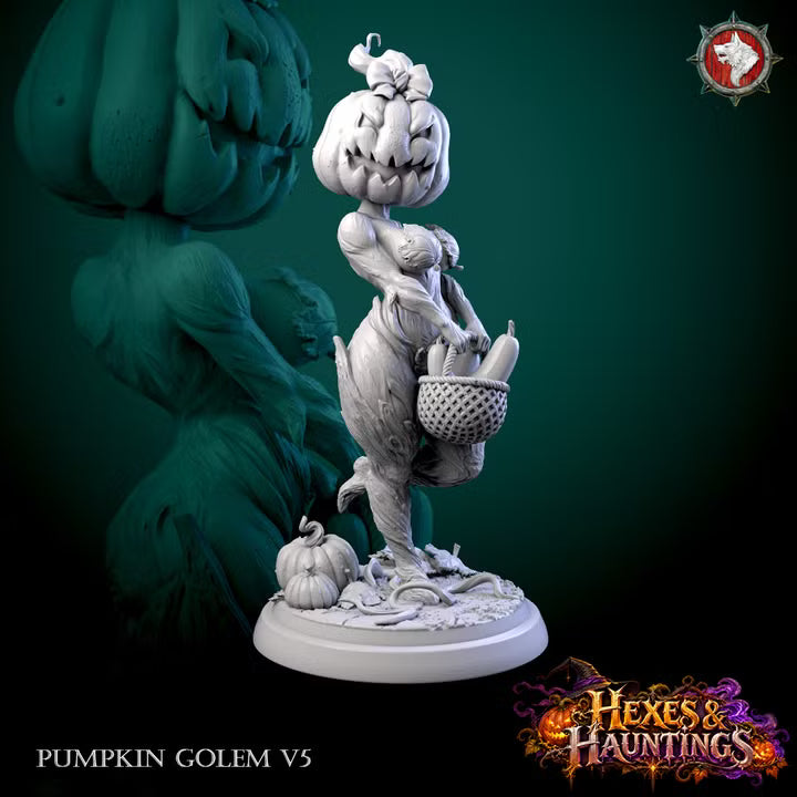 Pumpkin Golems | Hexes & Hauntings | Unpainted Miniature