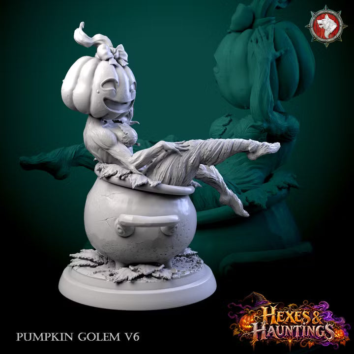 Pumpkin Golems | Hexes & Hauntings | Unpainted Miniature