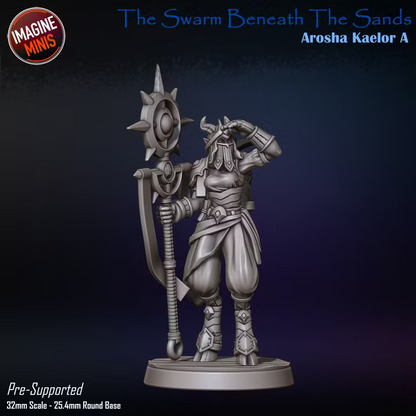 Arosha Kaelor - Swarm Beneath Sands - Unpainted Miniature