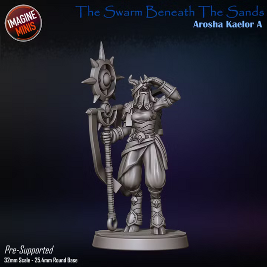Arosha Kaelor - Swarm Beneath Sands - Unpainted Miniature