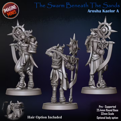 Arosha Kaelor - Swarm Beneath Sands - Unpainted Miniature