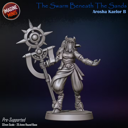 Arosha Kaelor - Swarm Beneath Sands - Unpainted Miniature