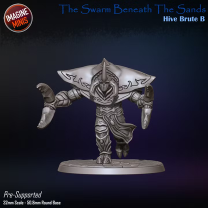 Hive Brutes, 3 Poses - Swarm Beneath Sands - Unpainted Miniature