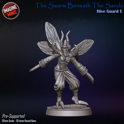 Hive Guards, 5 Poses - Swarm Beneath Sands - Unpainted Miniature