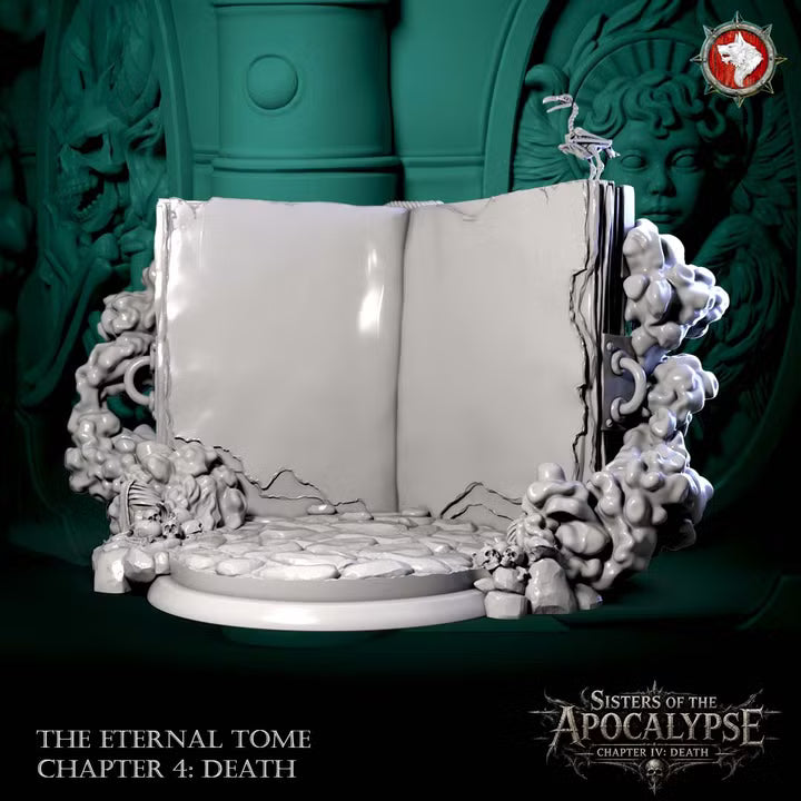 The Eternal Tome: Death | Diorama Base | Unpainted Miniature