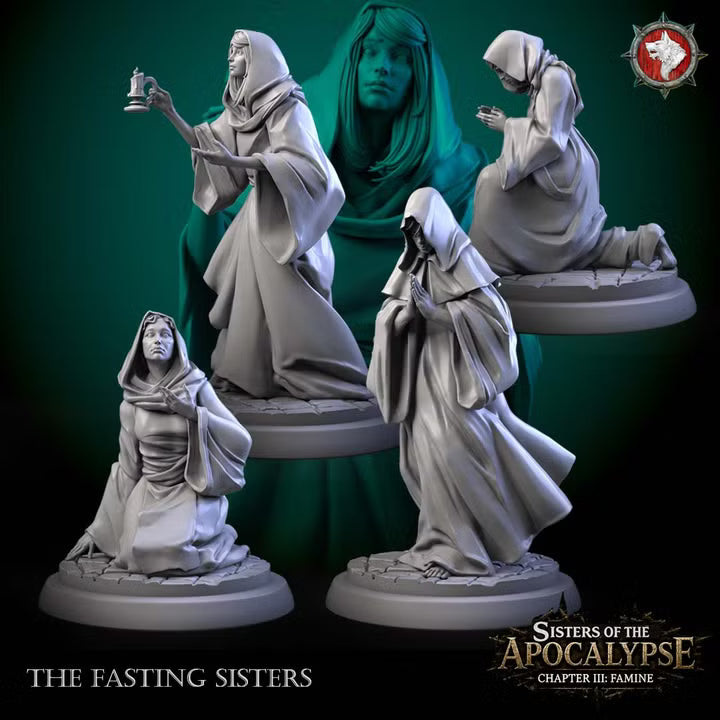 Fasting Sisters | Sisters of the Apocalypse: Famine | Unpainted Miniatures