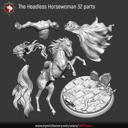 Headless Horsewoman | Sisters of Apocalypse | Unpainted Miniature
