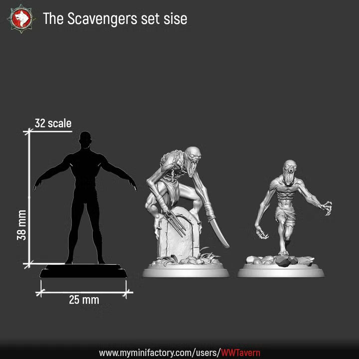 Scavengers | Sisters of the Apocalypse: Famine | Unpainted Miniatures