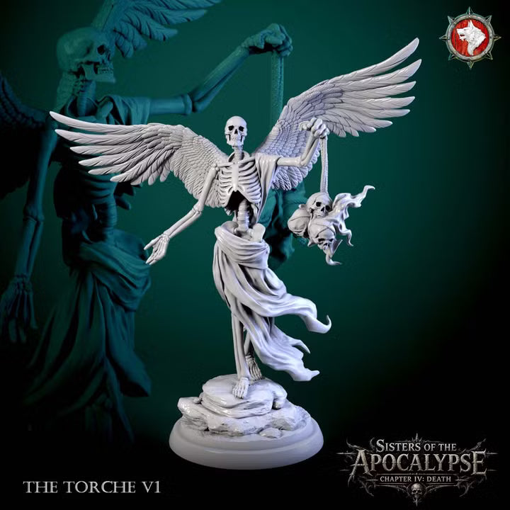 The Torches, Winged Skeletons | Sisters of Apocalypse, Death | Unpainted Miniature