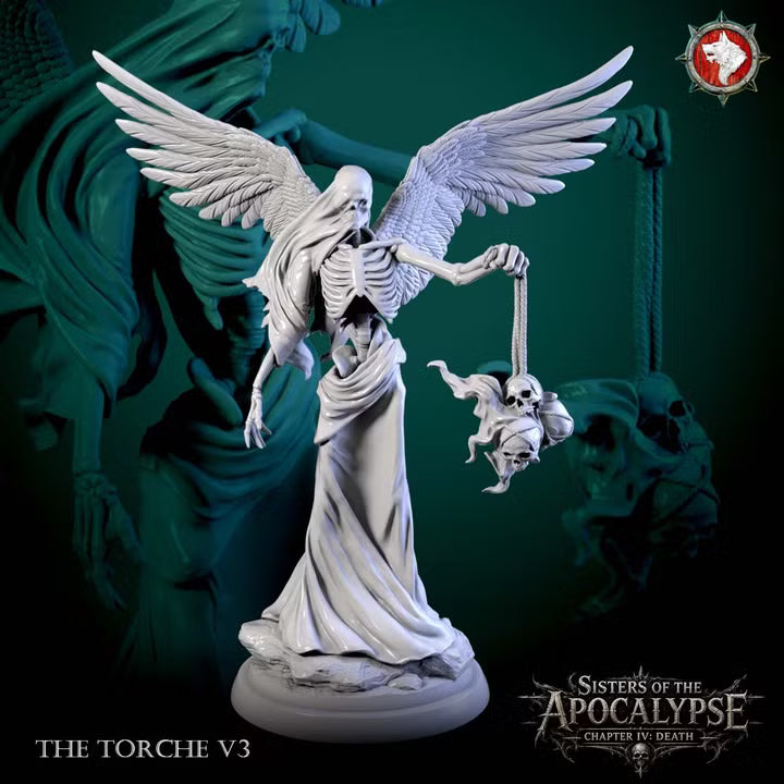 The Torches, Winged Skeletons | Sisters of Apocalypse, Death | Unpainted Miniature