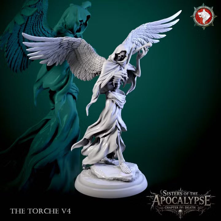 The Torches, Winged Skeletons | Sisters of Apocalypse, Death | Unpainted Miniature