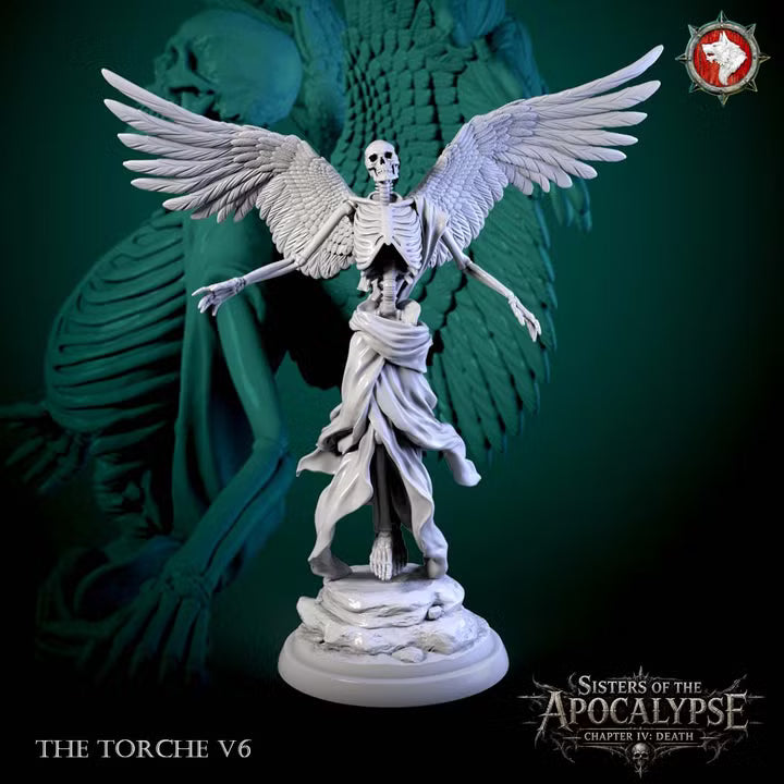 The Torches, Winged Skeletons | Sisters of Apocalypse, Death | Unpainted Miniature
