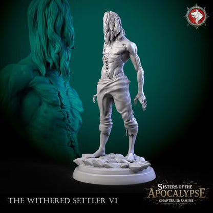 Withered Settlers | Sisters of the Apocalypse: Famine | Unpainted Miniatures