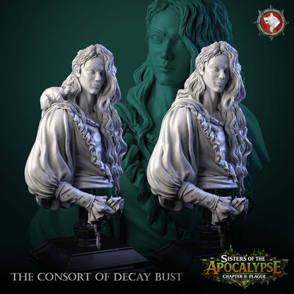 Consort of Decay - Unpainted Miniature Bust