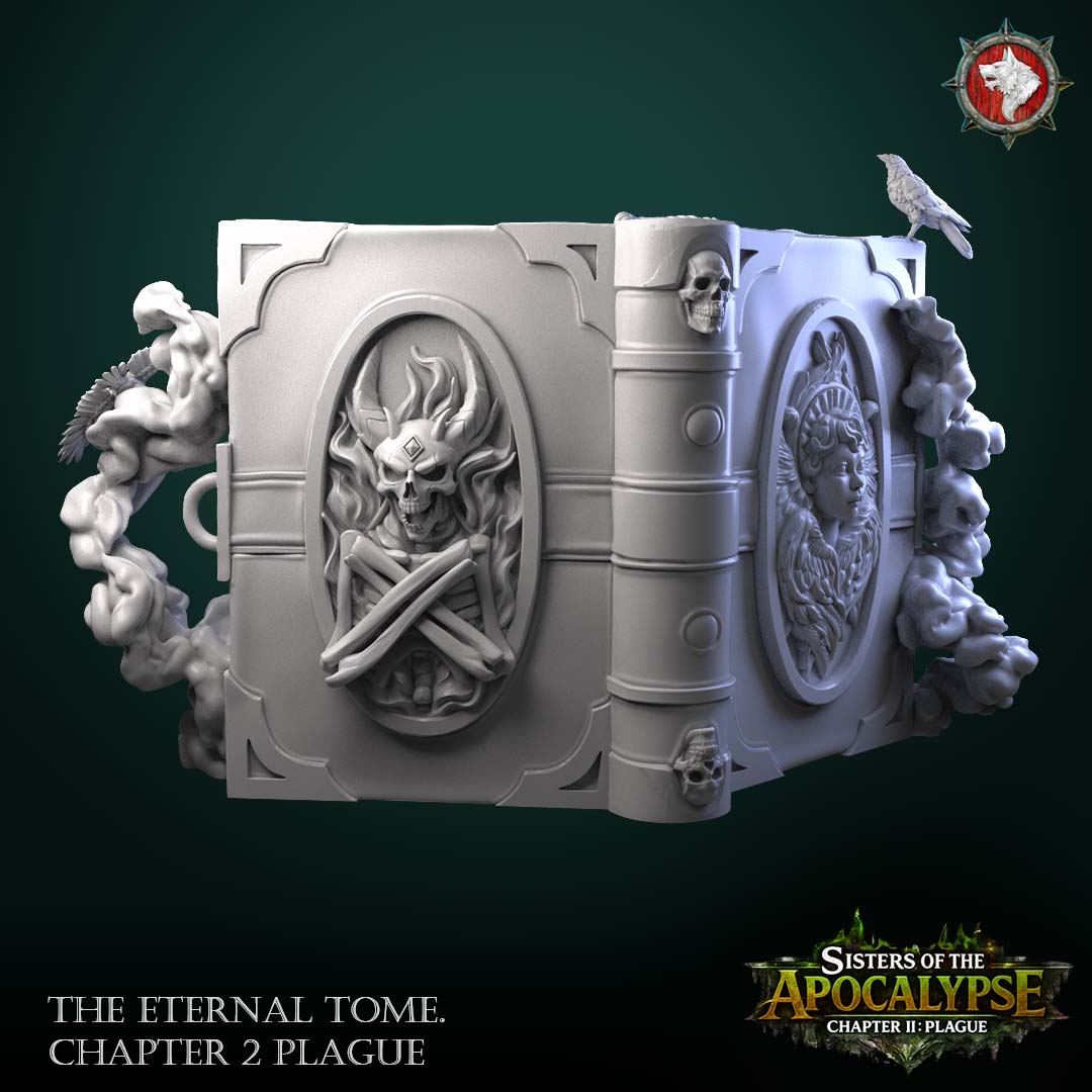 The Eternal Tome: Plague | Diorama Base | Unpainted Miniature