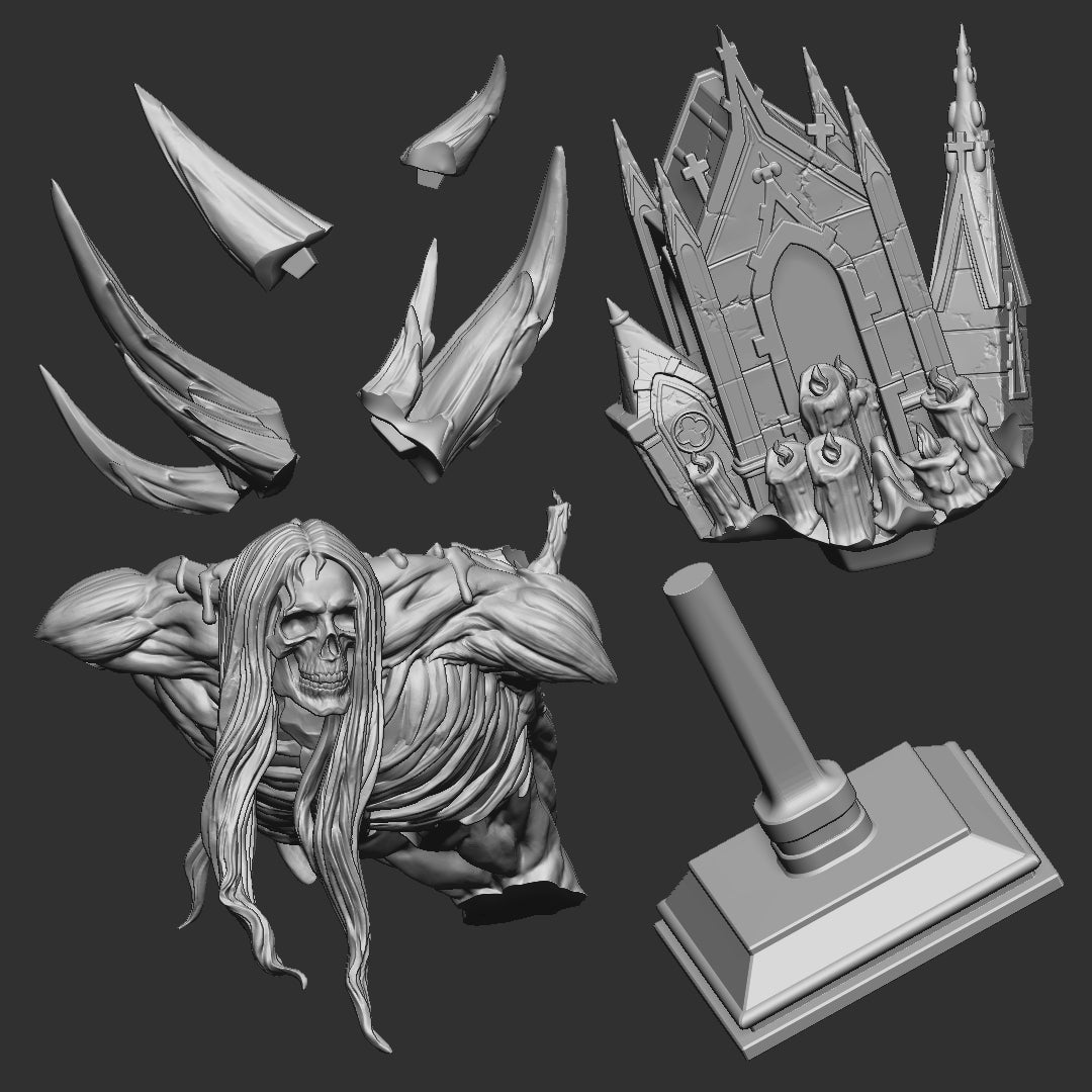 The Toll Keeper - Unpainted Miniature Bust