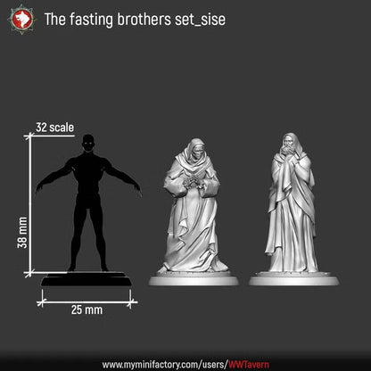 Fasting Brothers | Sisters of the Apocalypse: Famine | Unpainted Miniatures