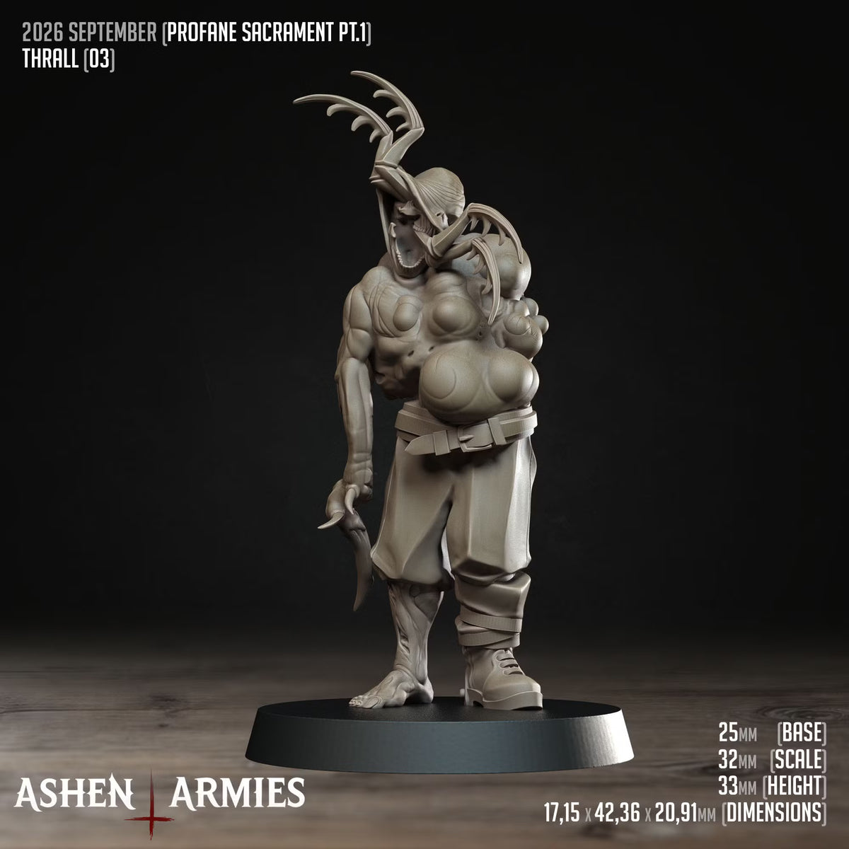 Thralls, Profane Sacrament - Bullet Crusade - Unpainted Miniature