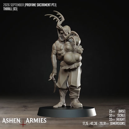 Thralls, Profane Sacrament - Bullet Crusade - Unpainted Miniature