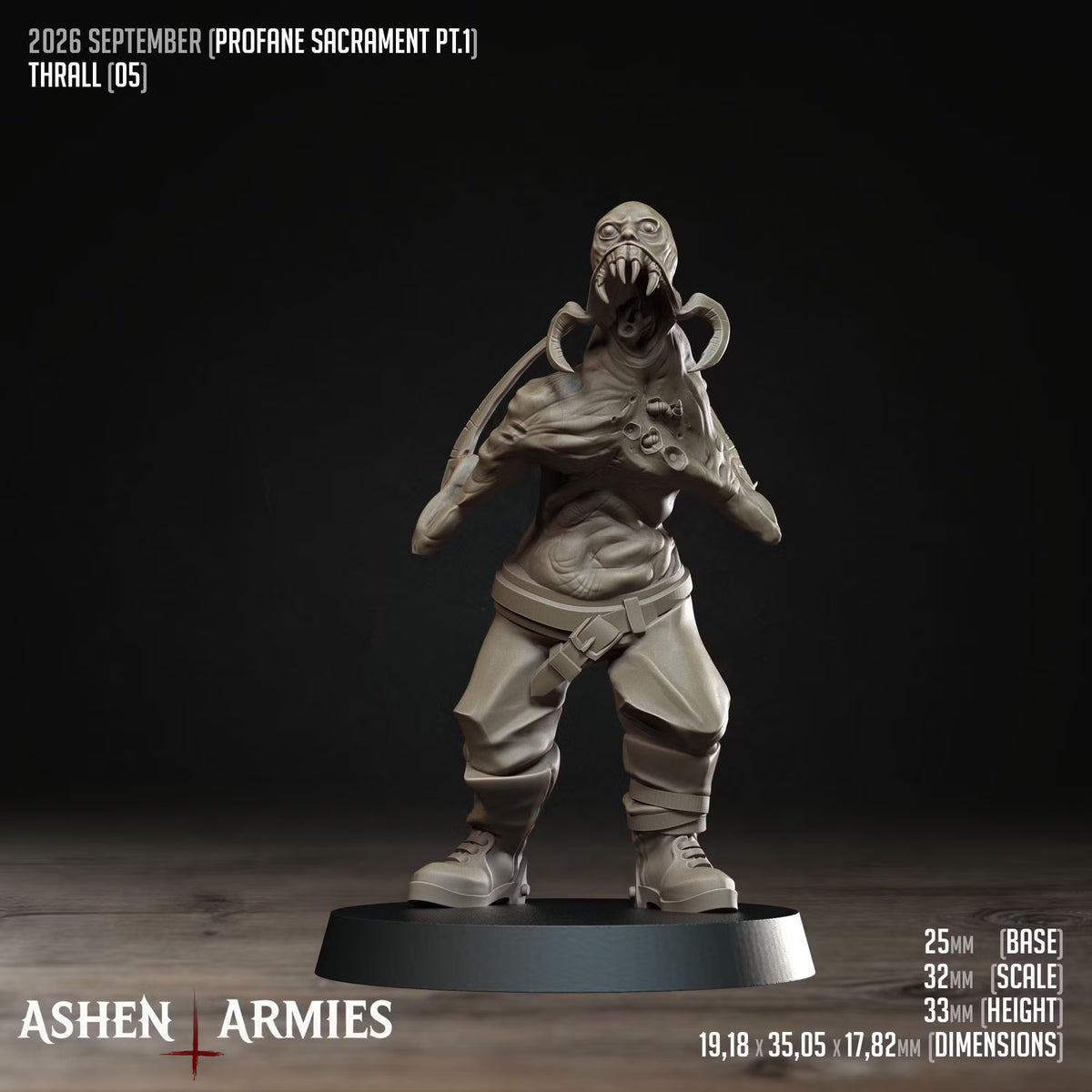 Thralls, Profane Sacrament - Bullet Crusade - Unpainted Miniature