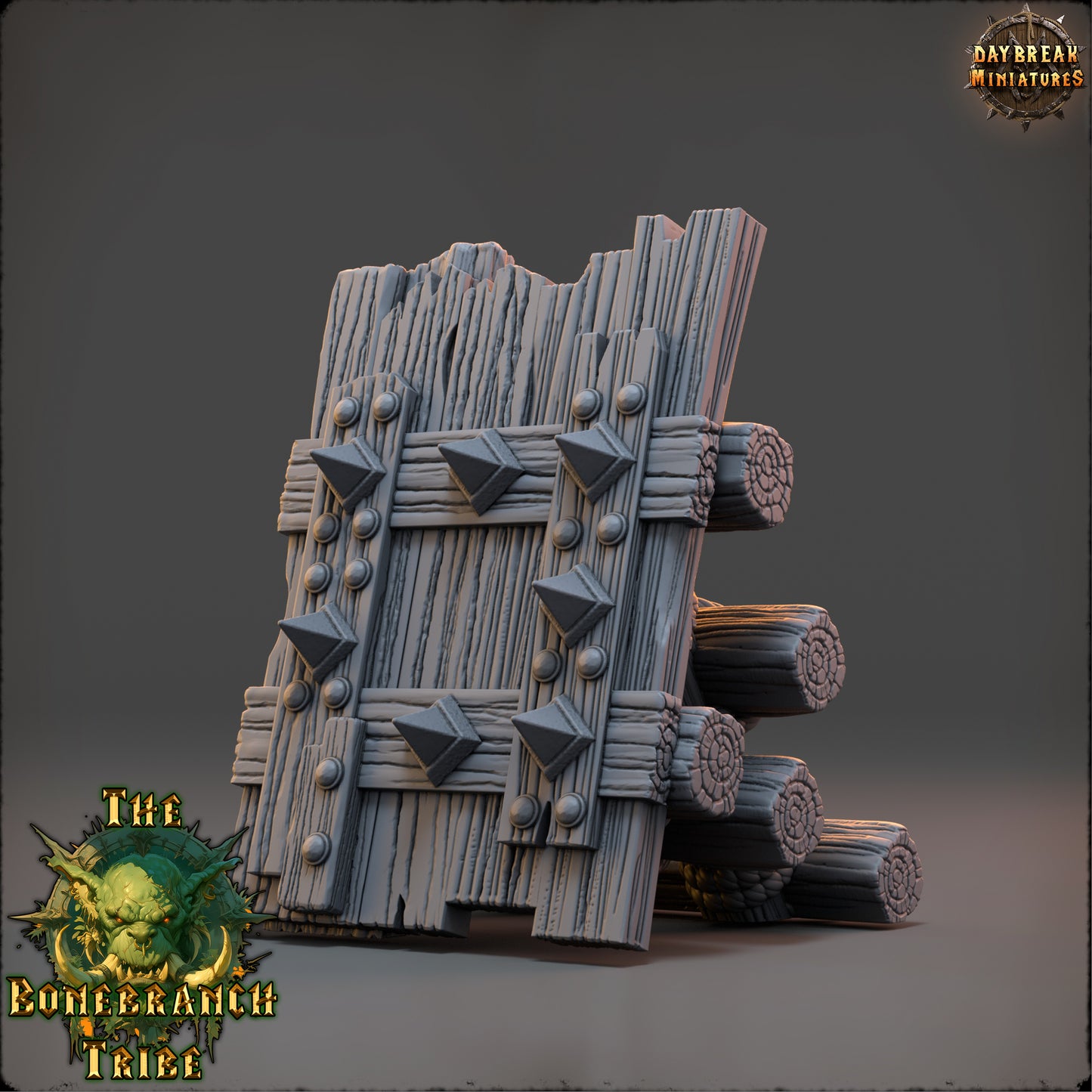 Thumper Board, Spiked Wall - The Bonebranch Tribe - Unpainted Miniature