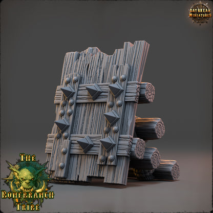 Thumper Board, Spiked Wall - The Bonebranch Tribe - Unpainted Miniature