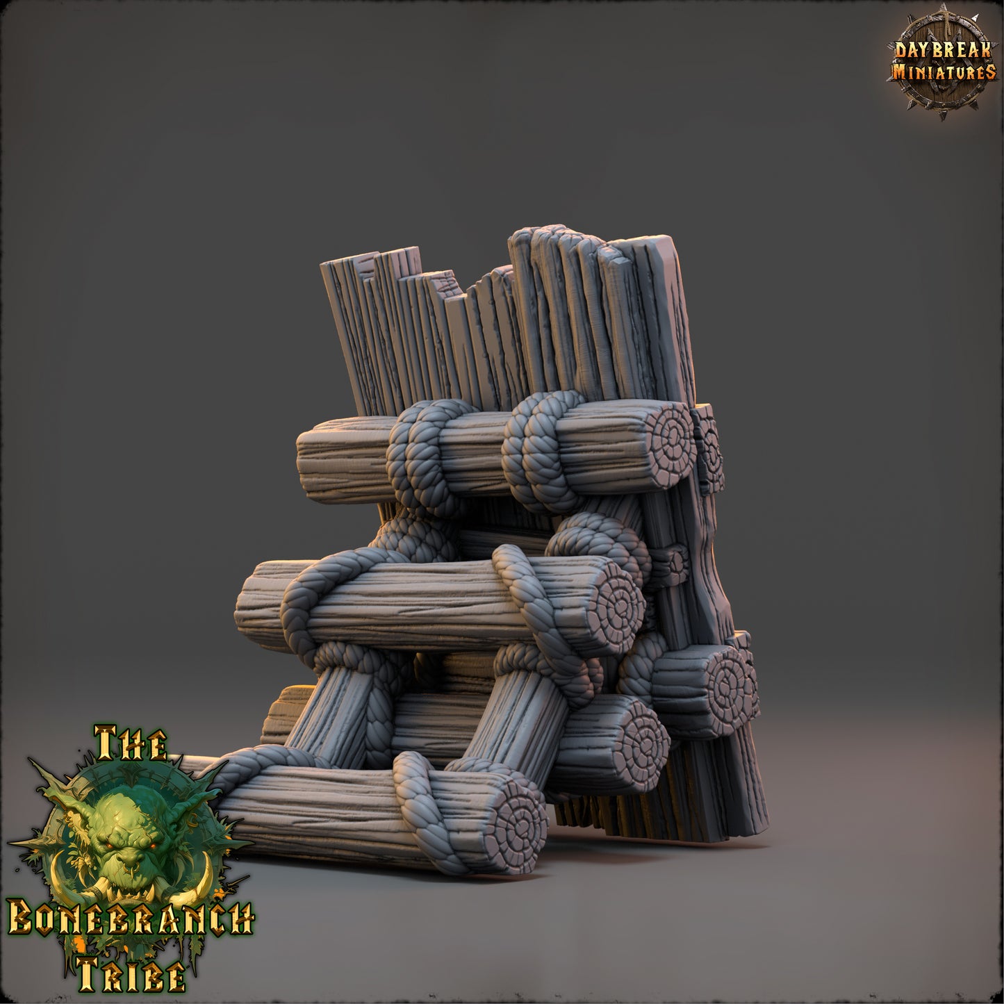 Thumper Board, Spiked Wall - The Bonebranch Tribe - Unpainted Miniature
