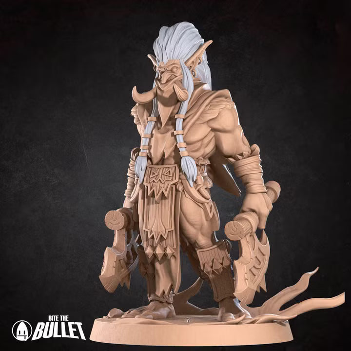 Troll Berserker, 2 Poses - Unpainted Miniature