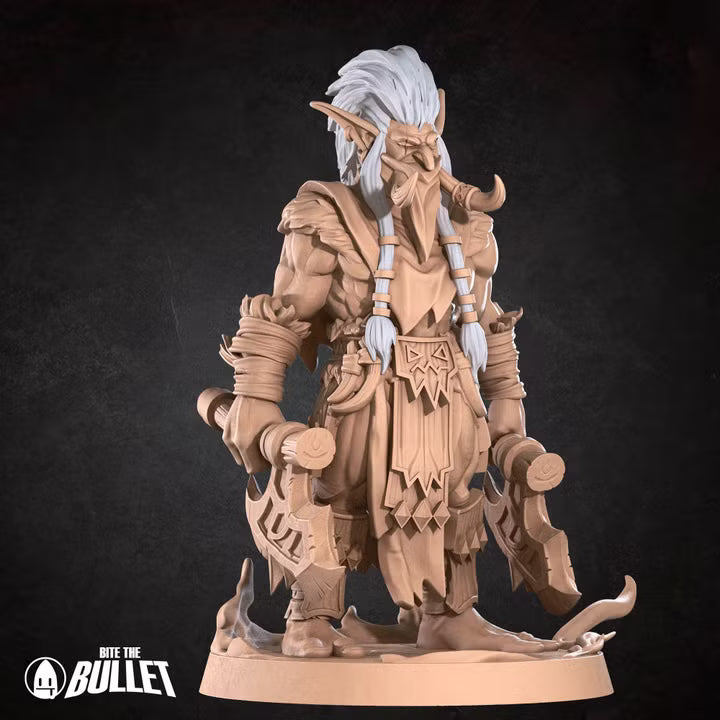 Troll Berserker, 2 Poses - Unpainted Miniature