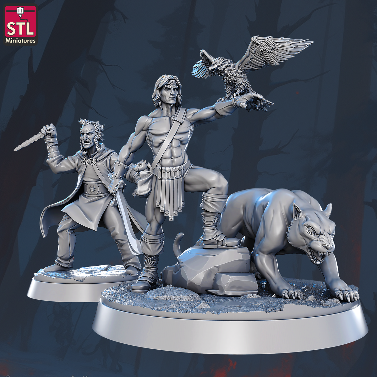 Beastmaster Set - Unpainted Miniatures