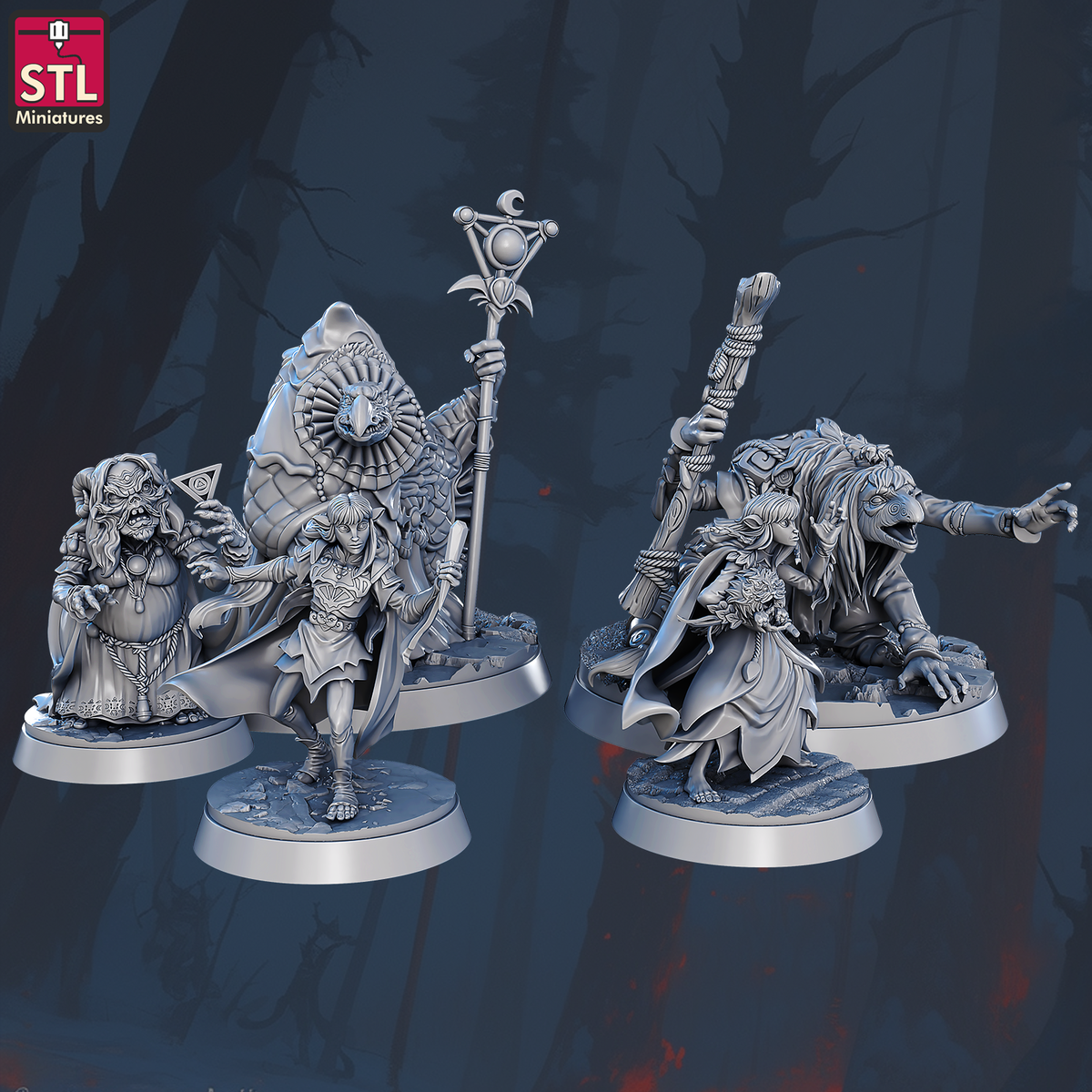 Dark Crystal Set - Unpainted Miniatures