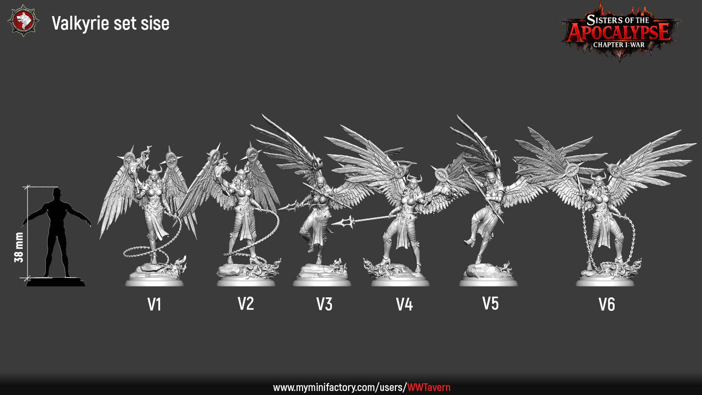 Valkyries | Sisters of the Apocalypse | Unpainted Miniature